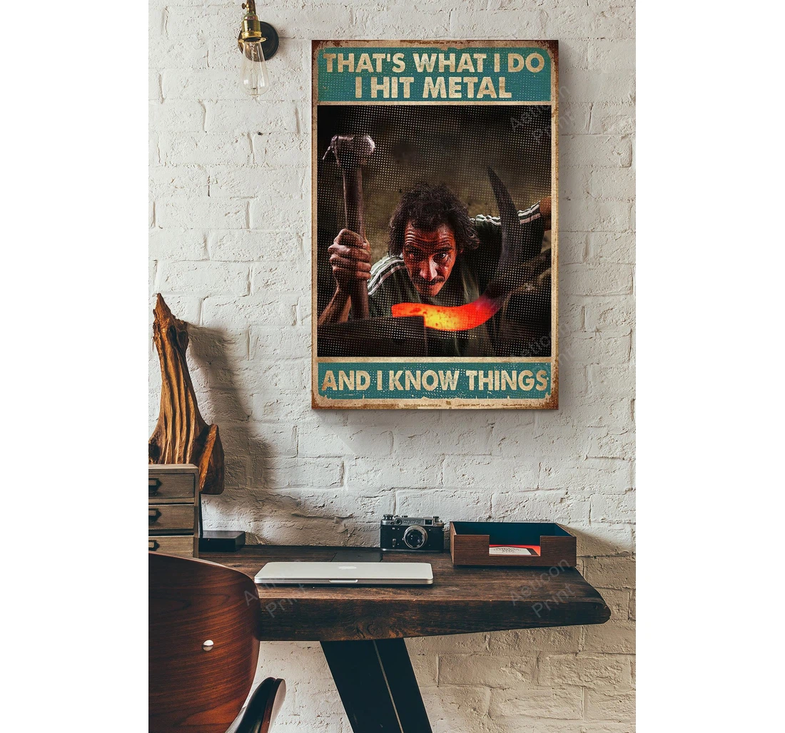 Personalized Poster, Canvas - Blacksmiths Thats What I Do Print Framed Wall Art