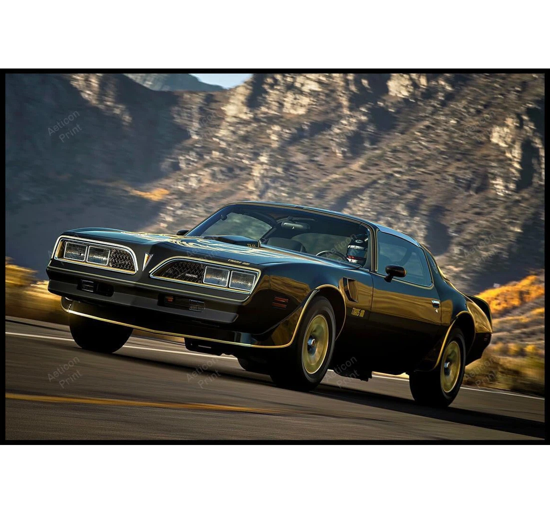 Personalized Poster, Canvas - Bandit Single Trans Am Firebird Pontiac Smokey And The Bandit 00939 Print Framed Wall Art
