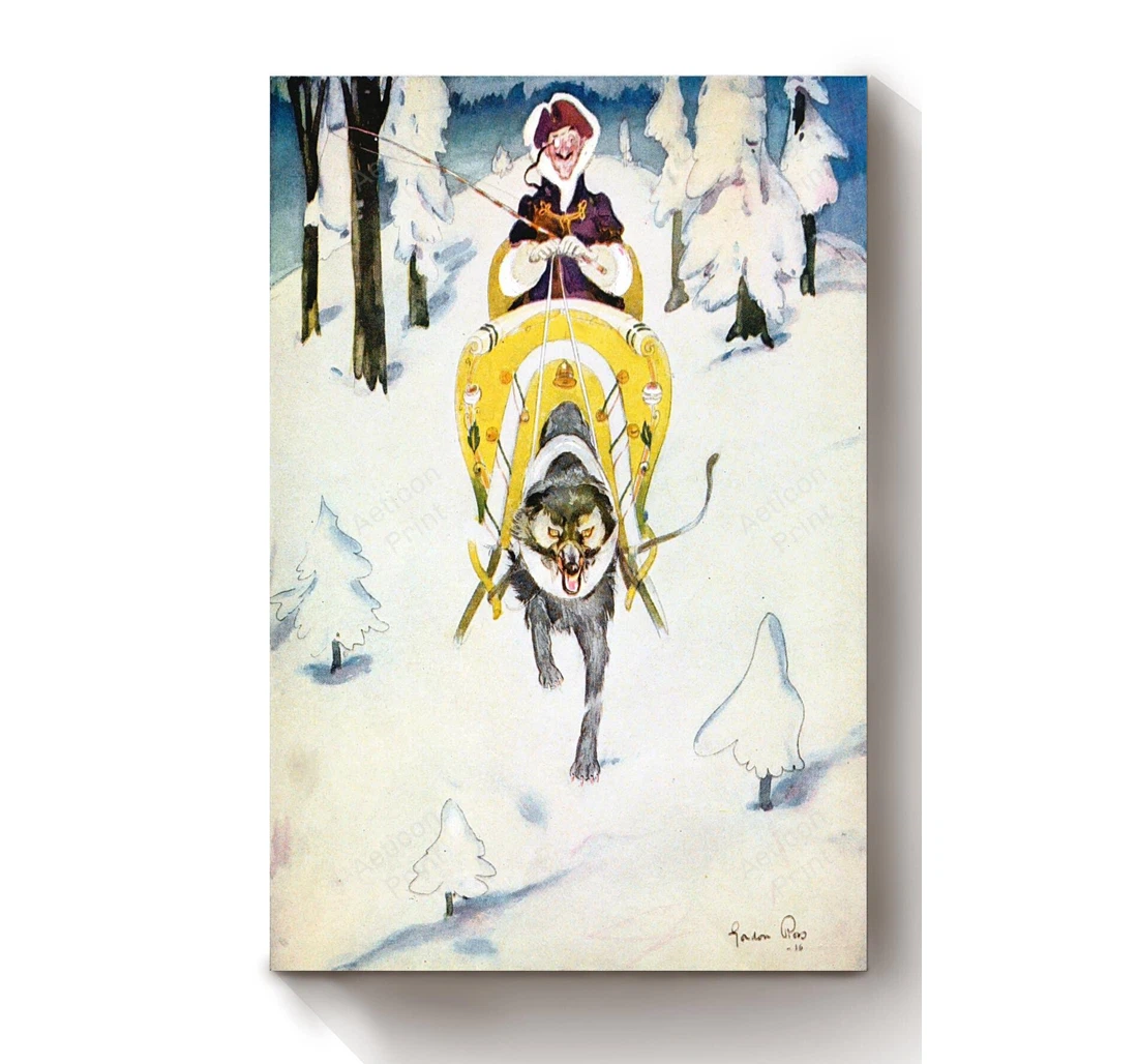 Personalized Poster, Canvas - Fairy Tales Illustrations By Gordon Ross 01 Print Framed Wall Art