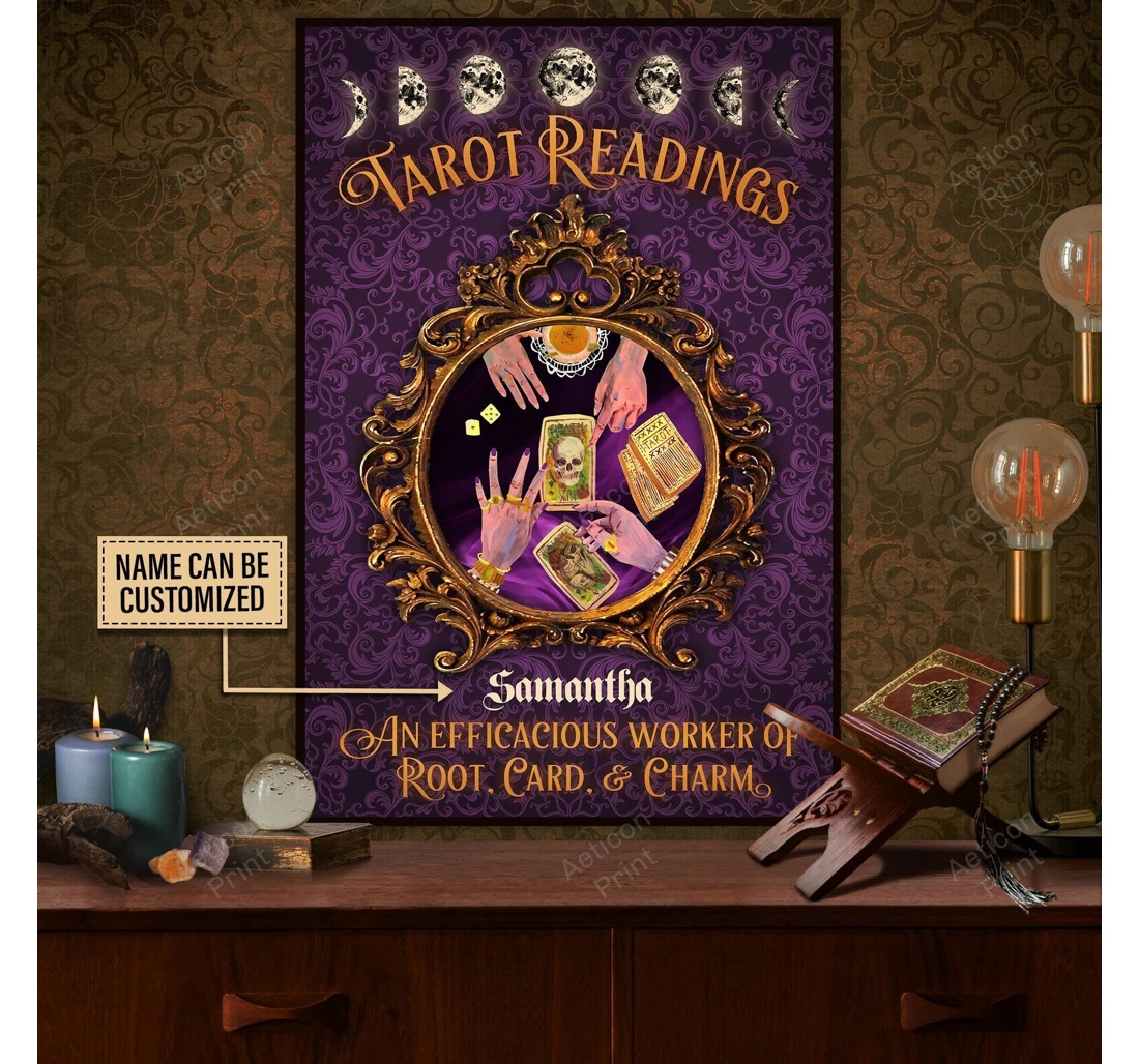 Poster, Canvas - Personalized Tarot Efficacious Worker Print Framed Wall Art