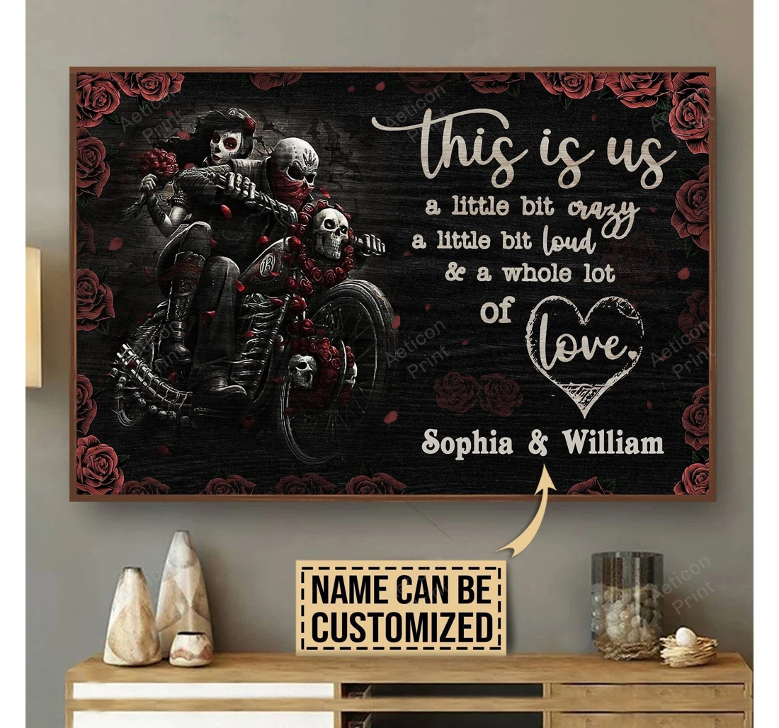 Poster, Canvas - Personalized Motor A Little Bit Of Print Framed Wall Art