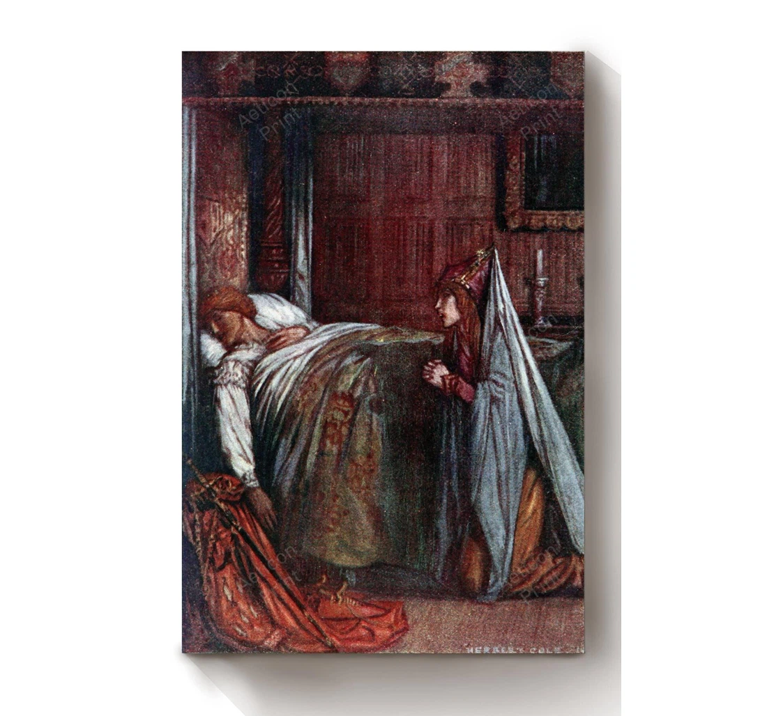Personalized Poster, Canvas - Fairy Gold A Book Of Old English Fairy Tales Illustrations By Herbert Cole 04 Print Framed Wall Art