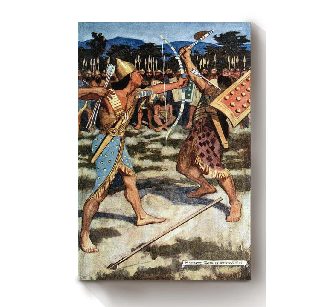 Personalized Poster, Canvas - Egyptian Myth And Legend Fairy Tales Illustrations By Maurice Greiffenhagen 03 Print Framed Wall Art