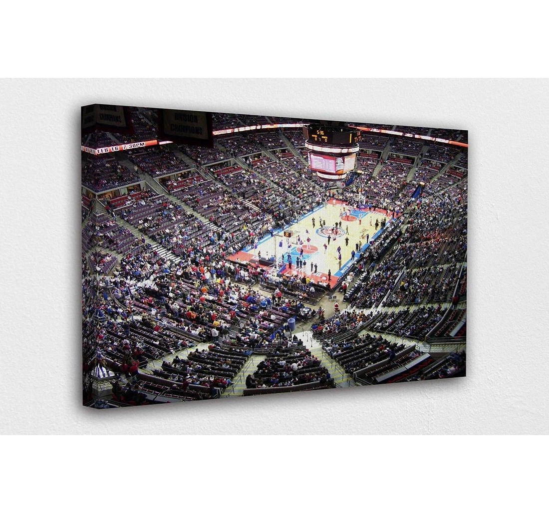 Personalized Poster, Canvas - Palace Of Auburn Hills Morden Print Framed Wall Art