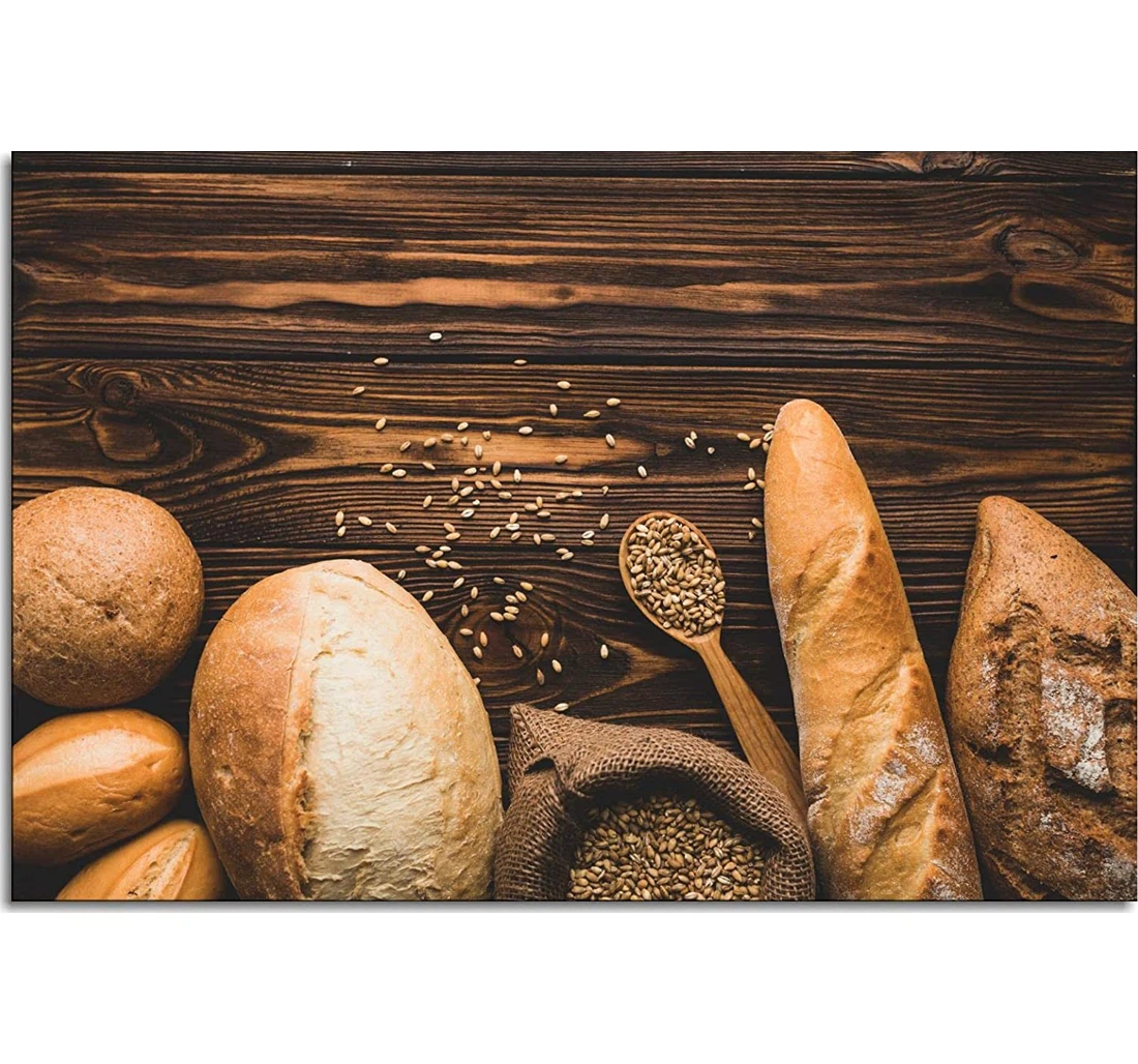 Personalized Poster, Canvas - Bread And Wine Print Framed Wall Art