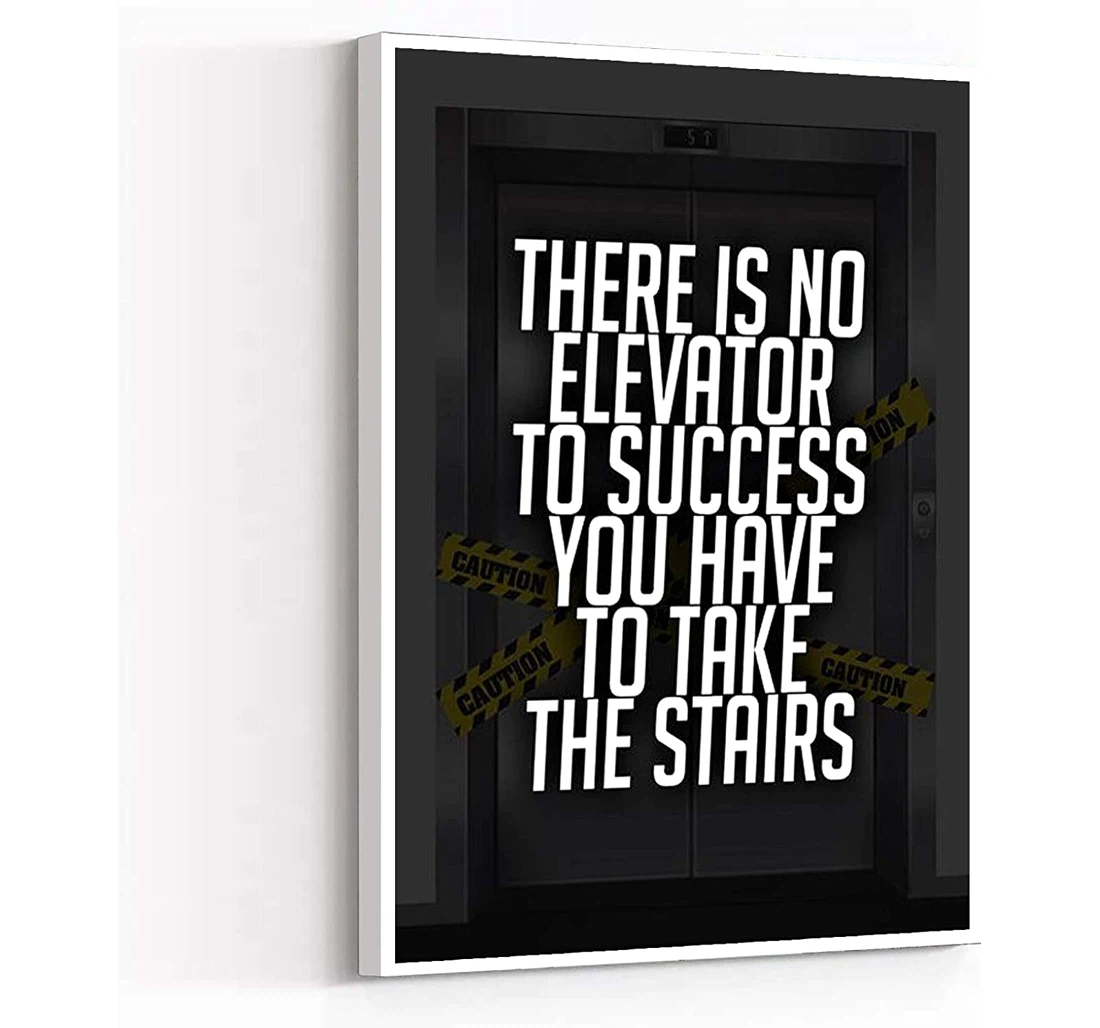 Personalized Poster, Canvas - Human Resources Elevator To Success Succeed Print Framed Wall Art