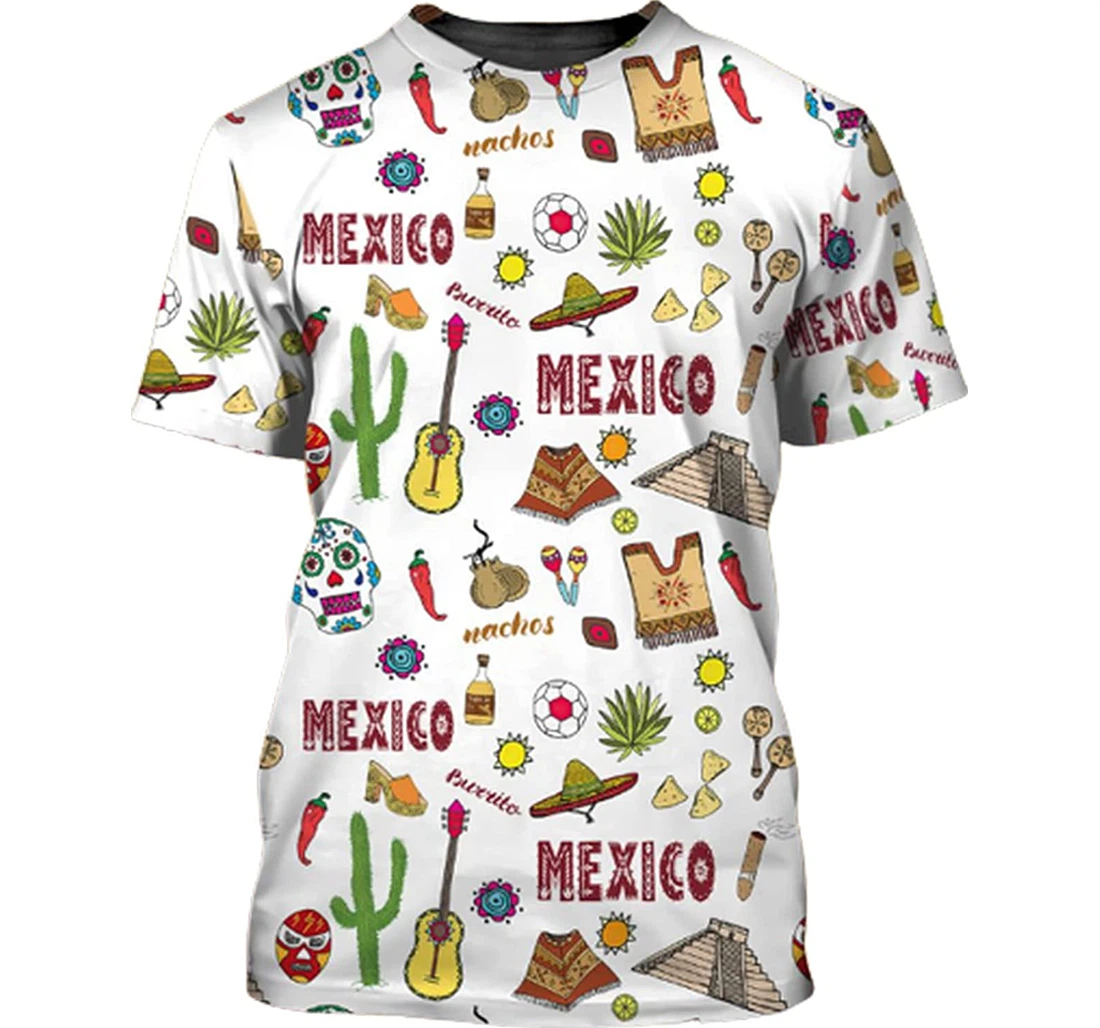 Mexico Family - 3D Printed T-shirt