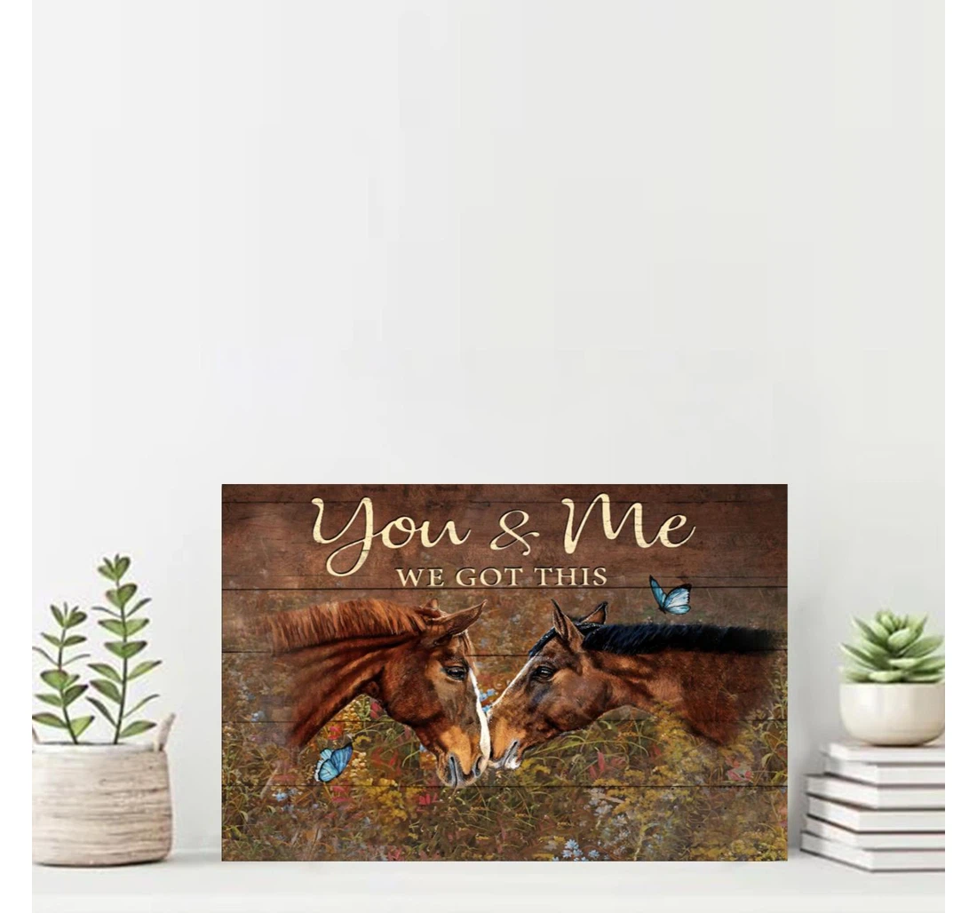 Personalized Poster, Canvas - You And Me We Gots This Print Framed Wall Art