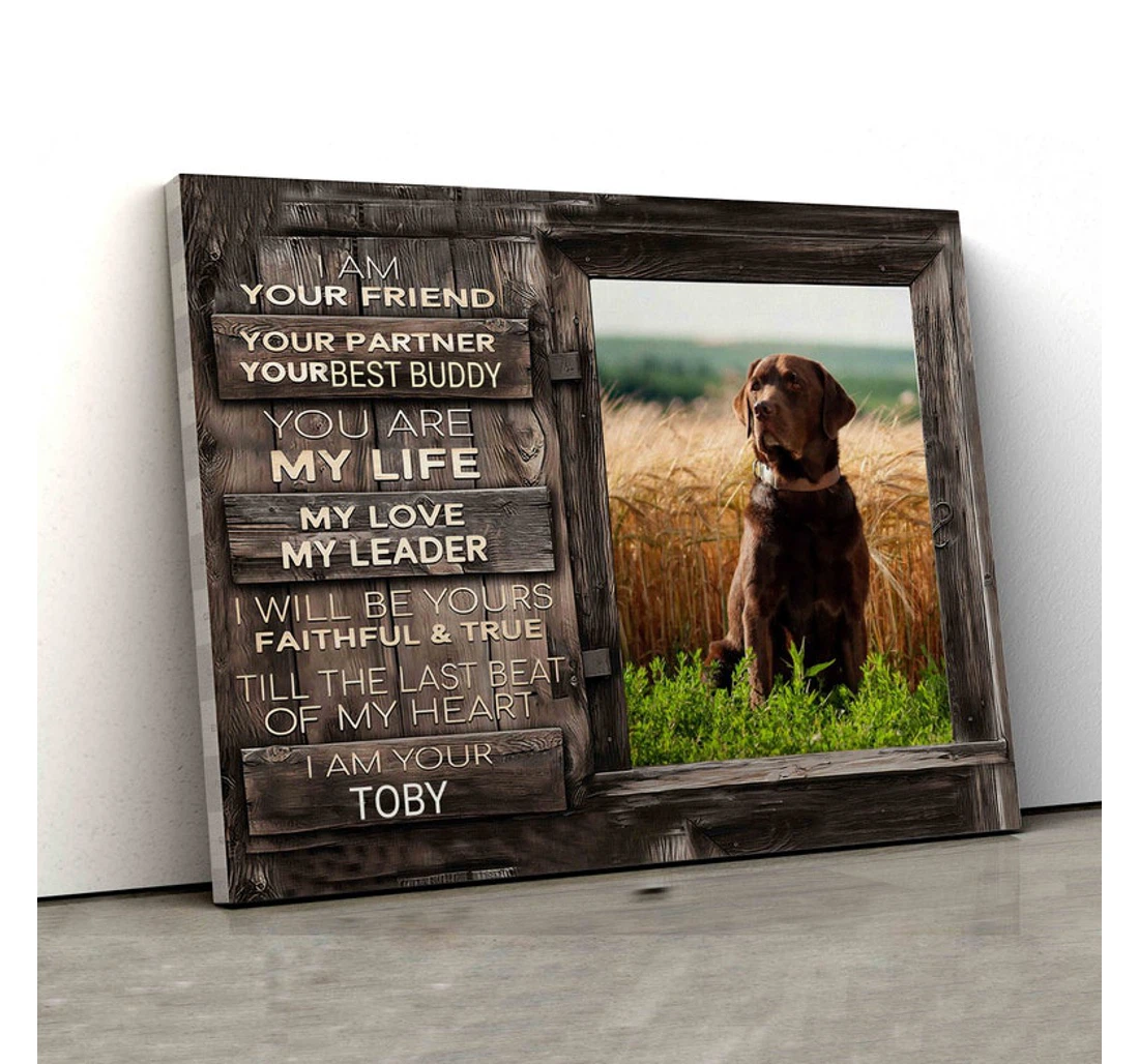 Poster, Canvas - Personalized Name Pet Pet Dog Lover Print Framed Wall Art