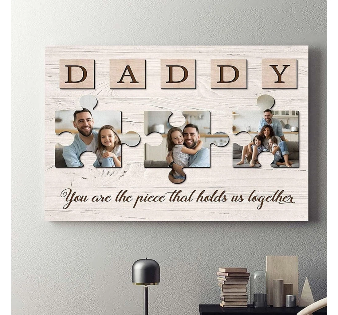 Poster, Canvas - Custom Father's Day Custom Dad Personalized Dad From Daughter Best Father's Day Dad From Daughter Print Framed Wall Art