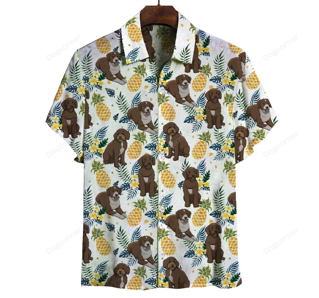 Personalized Lovely Spanish Water With Pineapple Hawaiian Shirt, Button Up Aloha Shirt For Men, Women