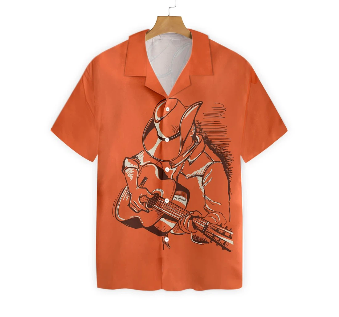 Personalized Never Underestimate An Old Man With A Guitar Hawaiian Shirt, Button Up Aloha Shirt For Men, Women