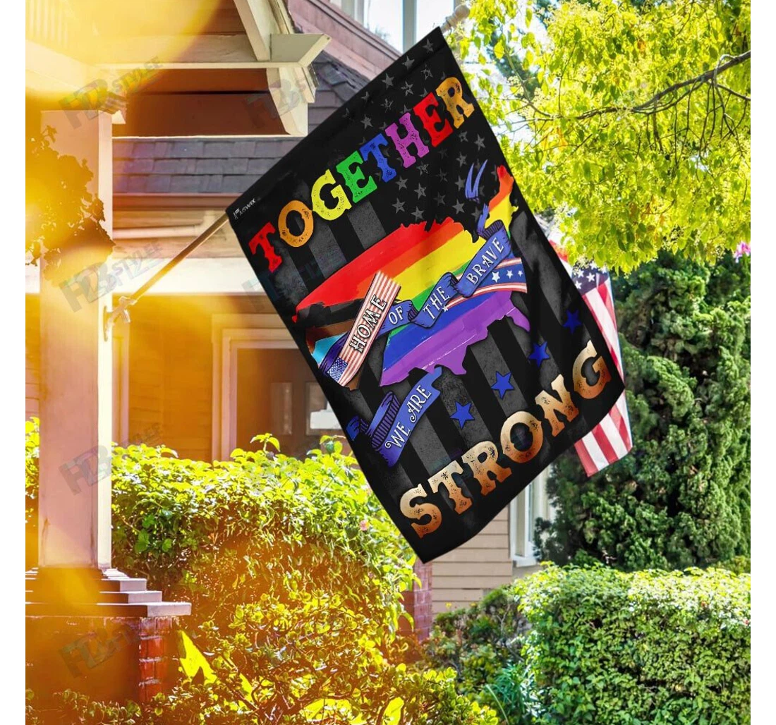 Of The Brave Lgbt Double-Sided, UV And Fade - Resistant Flag