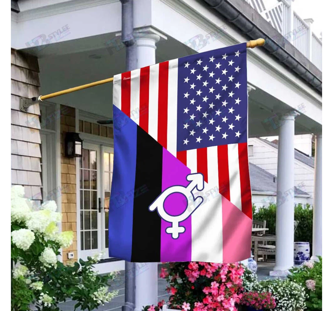 Gender Fluid Pride American Double-Sided, UV And Fade - Resistant Flag