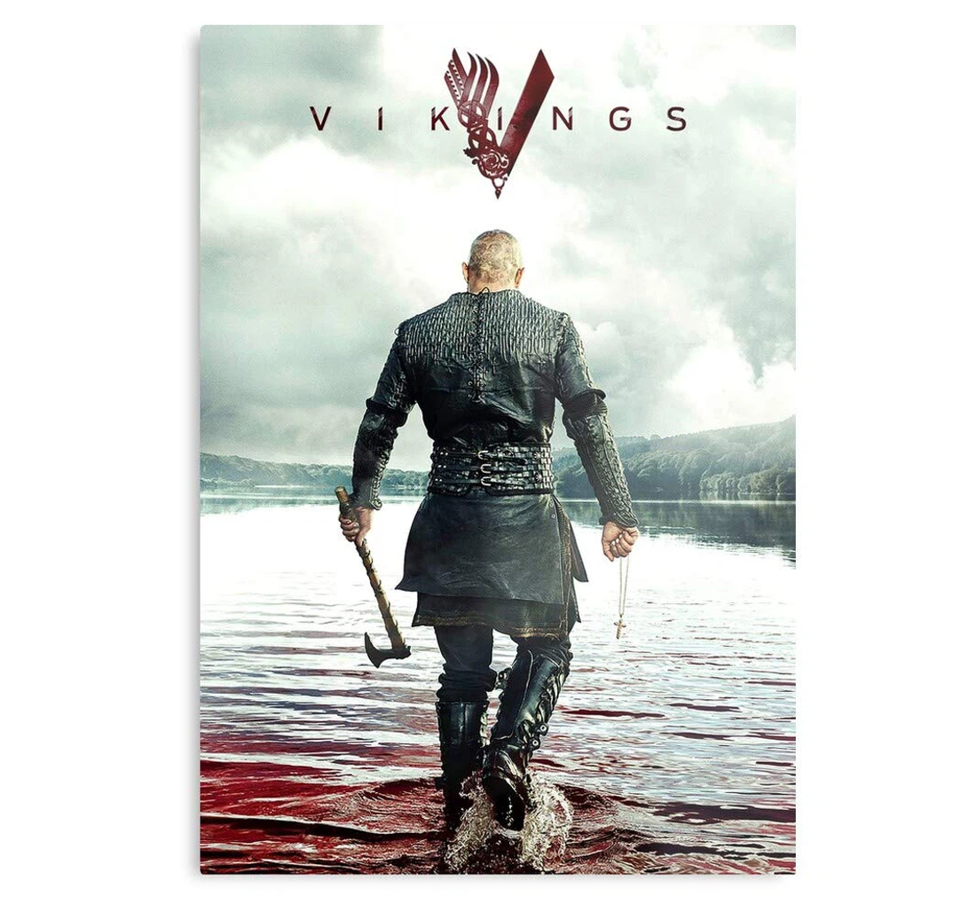 Poster, Canvas - Rage Lagerda Vikings Lothbrok Series Katheryn Winnick Endmelon To The Print Framed Wall Art