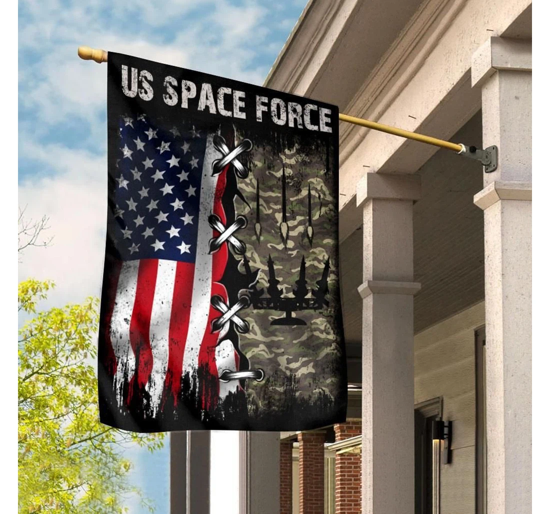 Veteran Us Space Force American Double-Sided, UV And Fade - Resistant Flag
