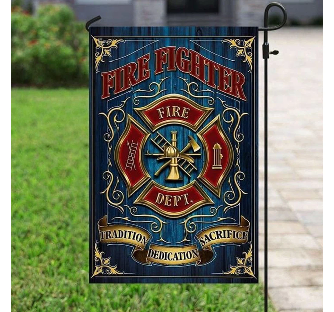 Firefighter Double-Sided, UV And Fade - Resistant Flag