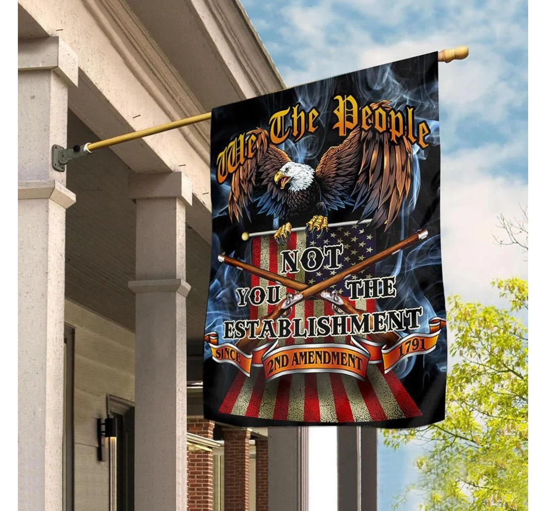 We The People. 2nd Amendment Double-Sided, UV And Fade - Resistant Flag