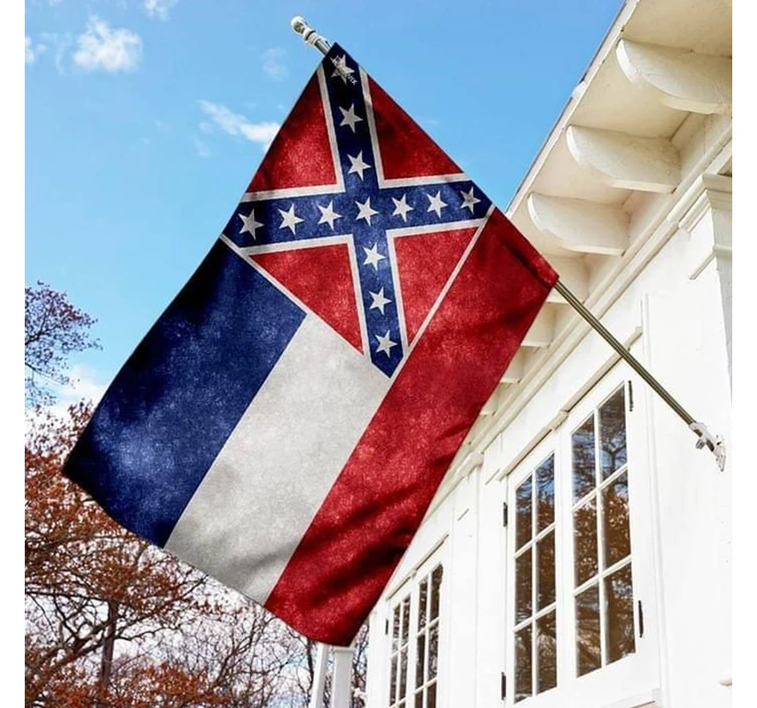 Mississippi Double-Sided, UV And Fade - Resistant Flag