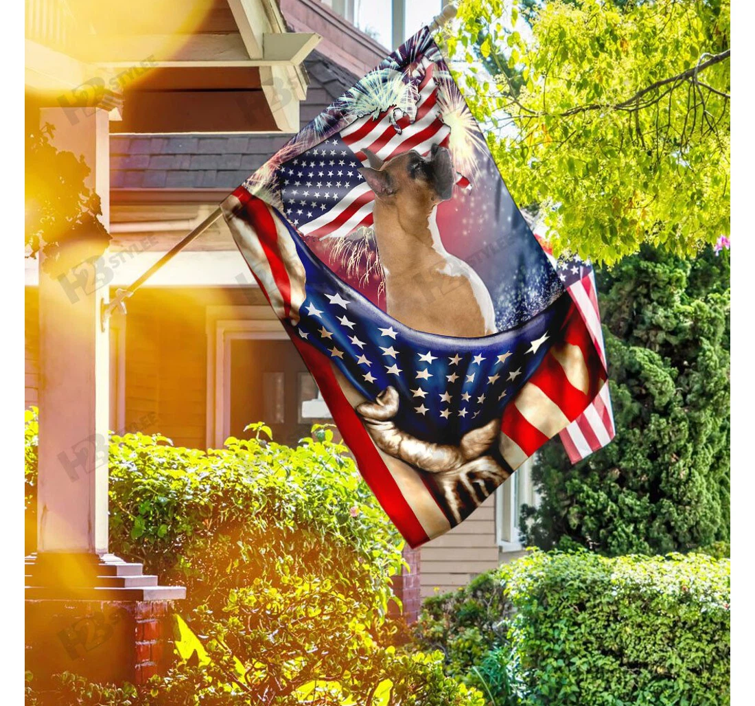 Happy Independence Day Boxer Double-Sided, UV And Fade - Resistant Flag