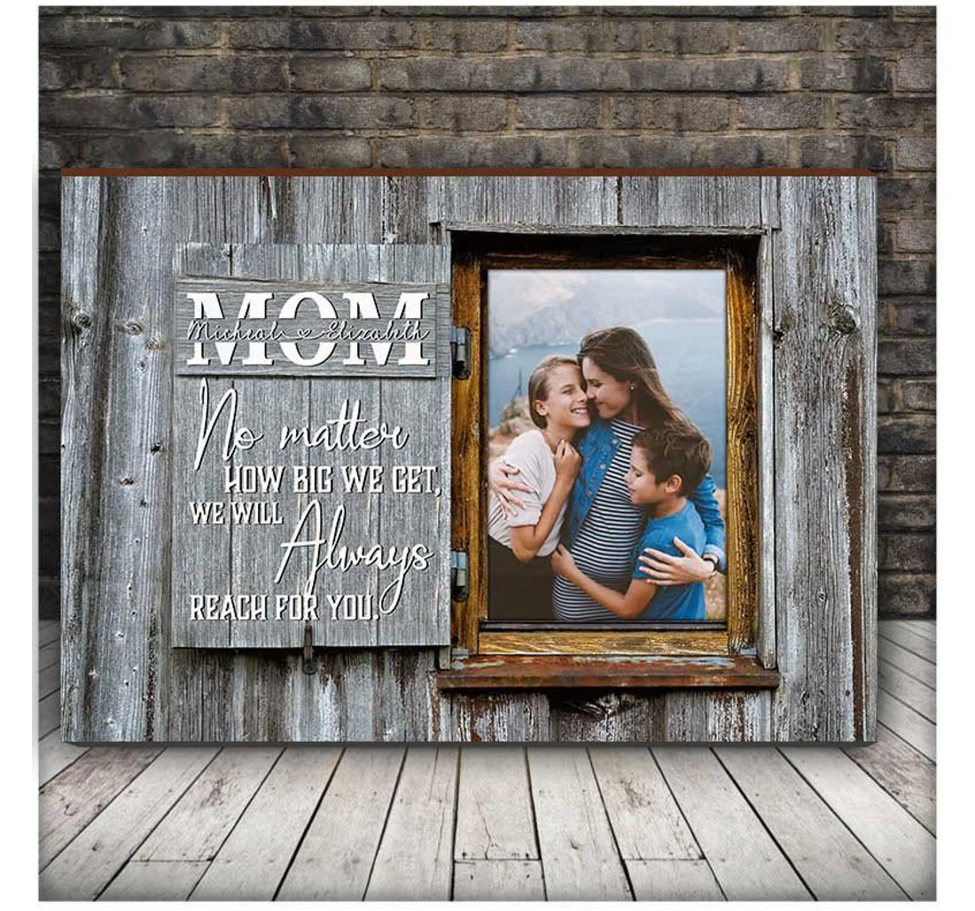 Poster, Canvas - Custom Photo Mother's Day Canvas, Mother's Day Gifts For Mom, Mother Daughter Gifts, Mom And Son Canvas Print Framed Wall Art