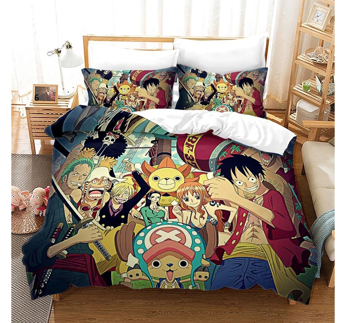 Bedding Set - Naruto One Sakura Anime Character Collection Full…-a_ Included 1 Ultra Soft Duvet Cover or Quilt and 2 Lightweight Breathe Pillowcases