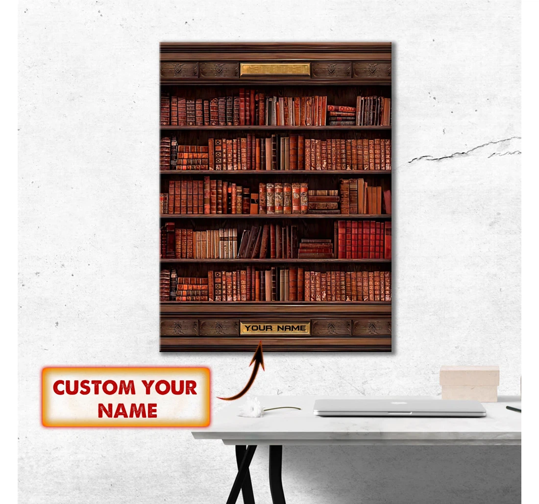 Poster, Canvas - Book Lover 2 Custom Vhv-canvas-019 Print Framed Wall Art