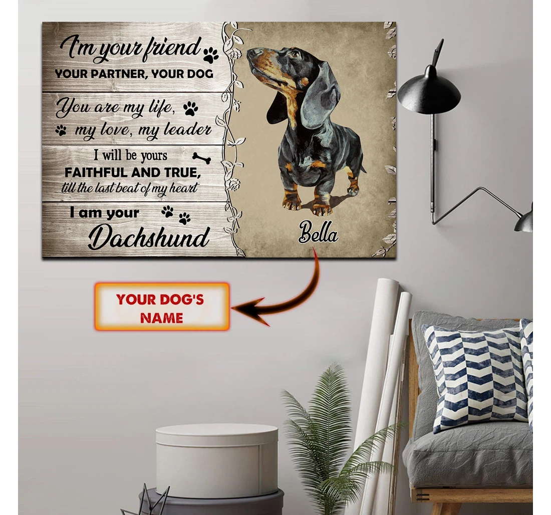 Poster, Canvas - Your Chihuahua Custom Qb95 Print Framed Wall Art