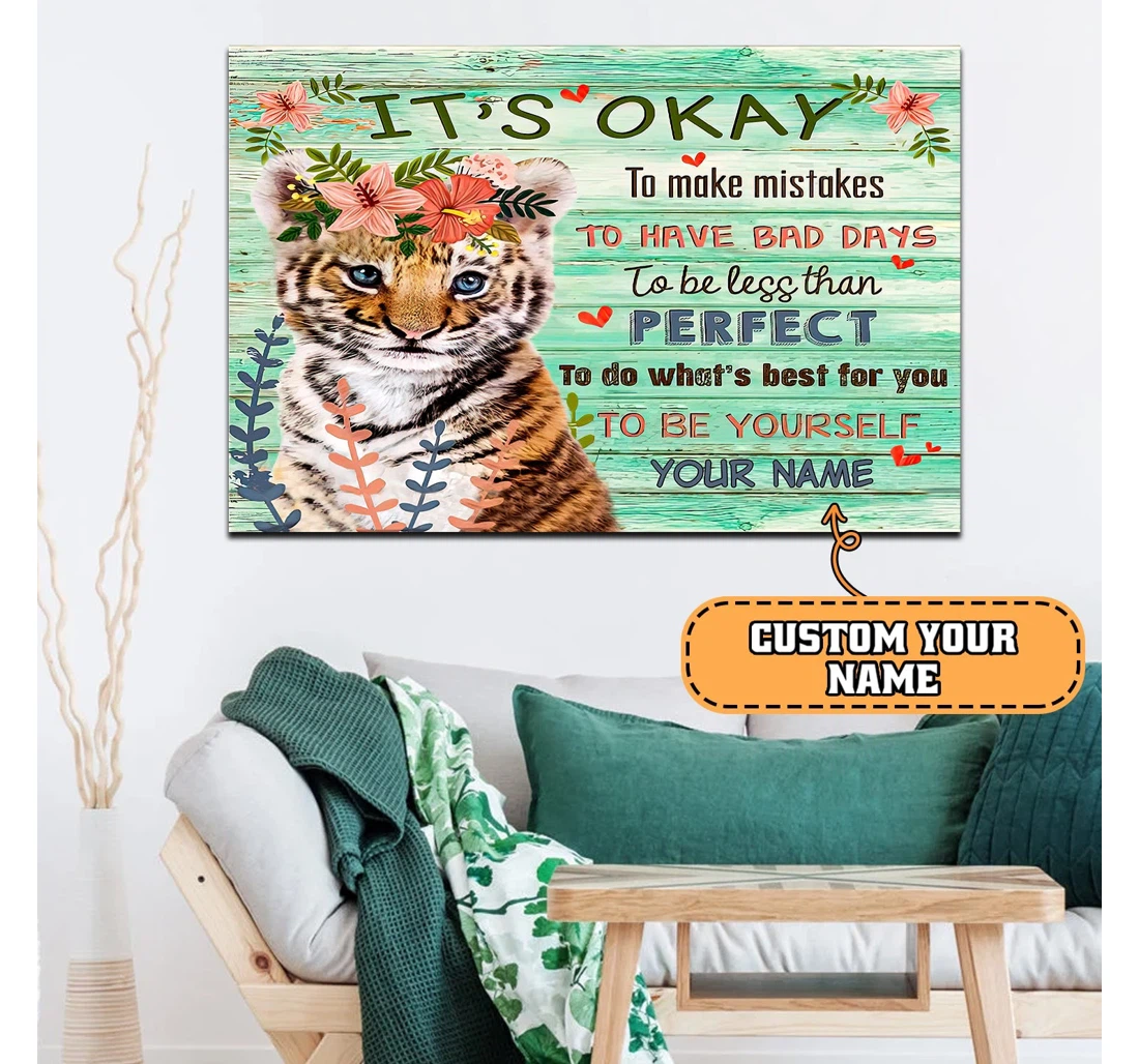 Poster, Canvas - Tiger Custom Loop H9h3-450 Print Framed Wall Art