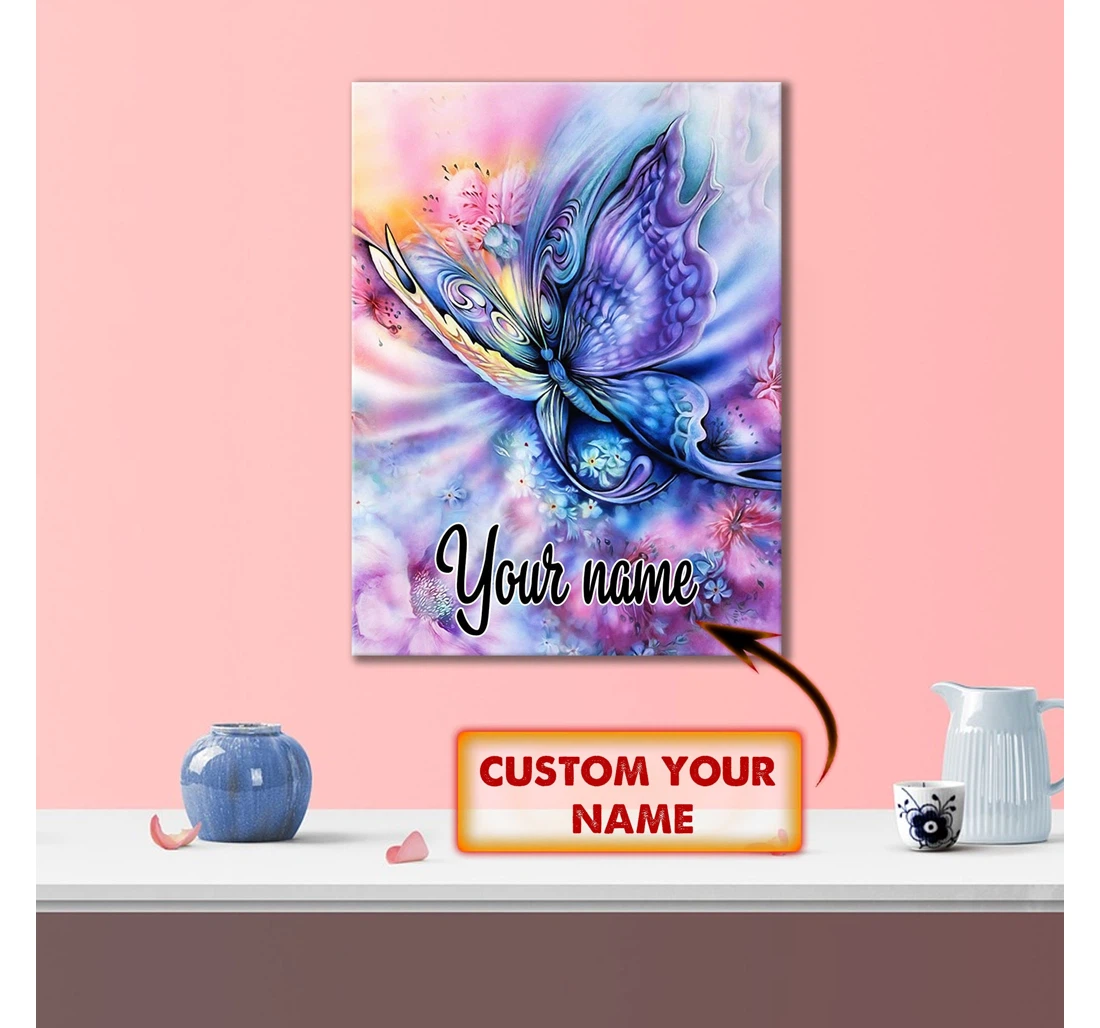 Poster, Canvas - Butterfly Custom Vhv-canvas-022 Print Framed Wall Art