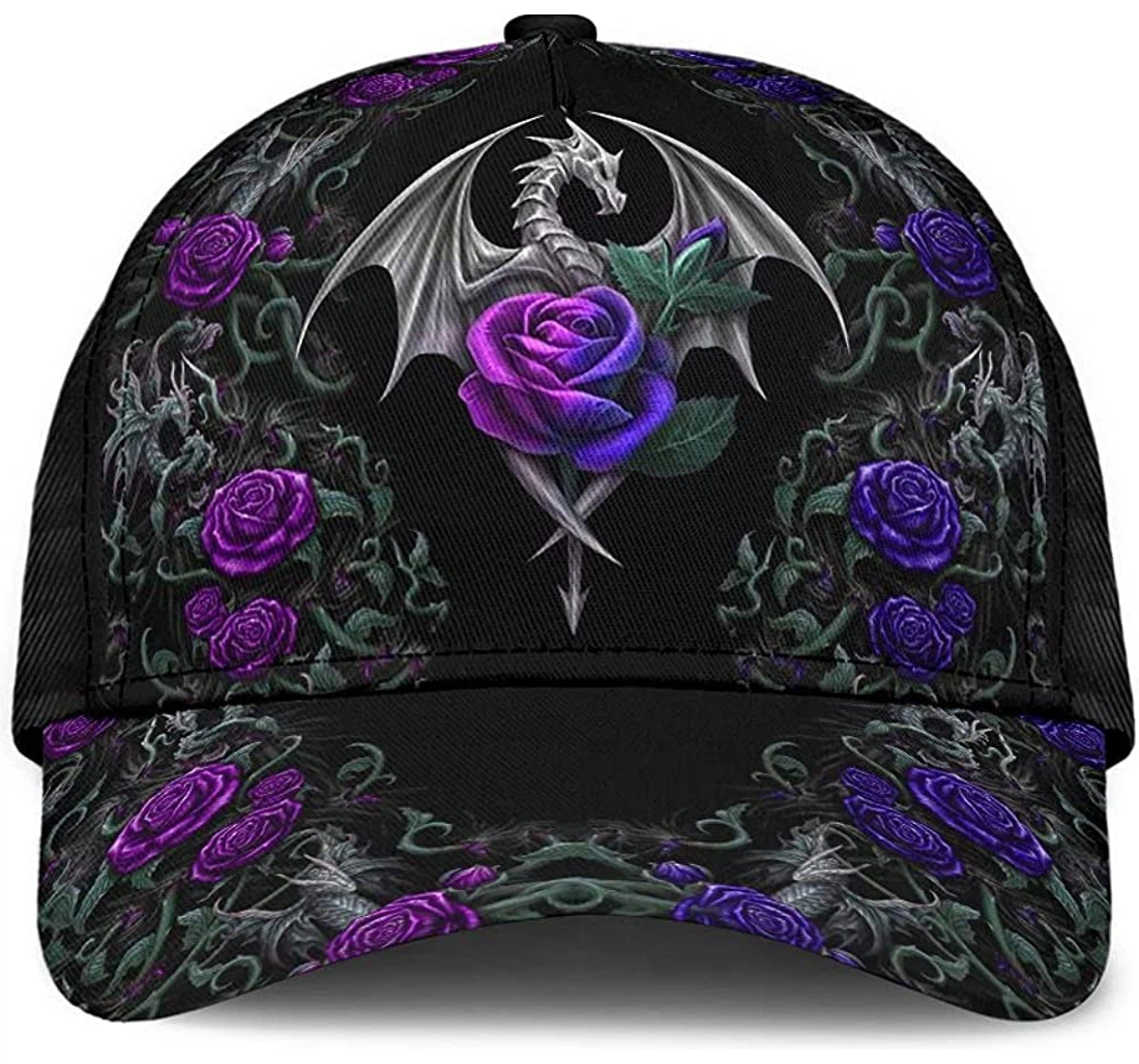 Personalized Dragon Flower Unisex Snapback, Classic Baseball Cap