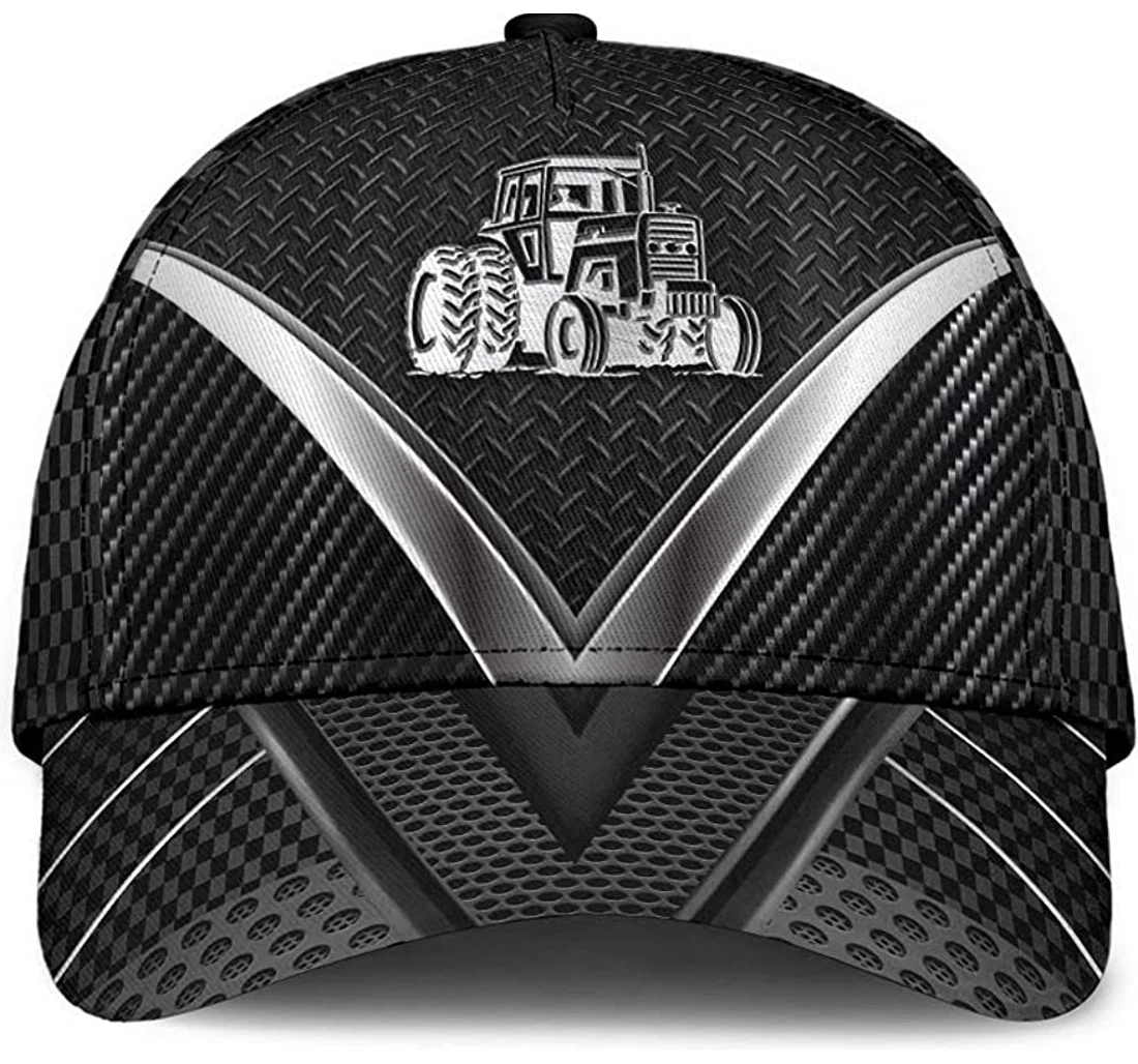 Personalized Farmer Metal Pattern Unisex Snapback, Classic Baseball Cap