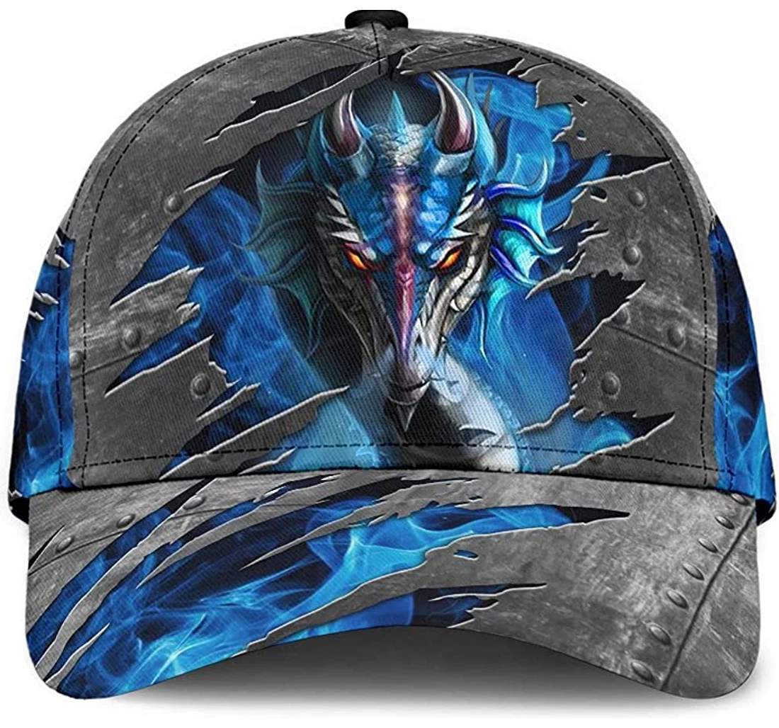 Personalized Dragon Blue Dragon Unisex Snapback, Classic Baseball Cap