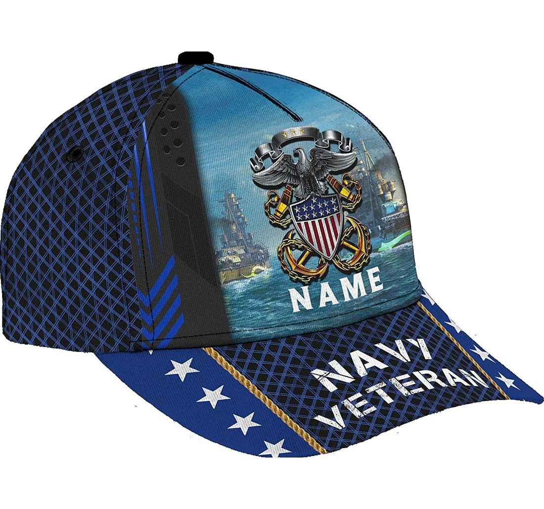 Personalized Name America Egagle Unisex Snapback, Classic Baseball Cap