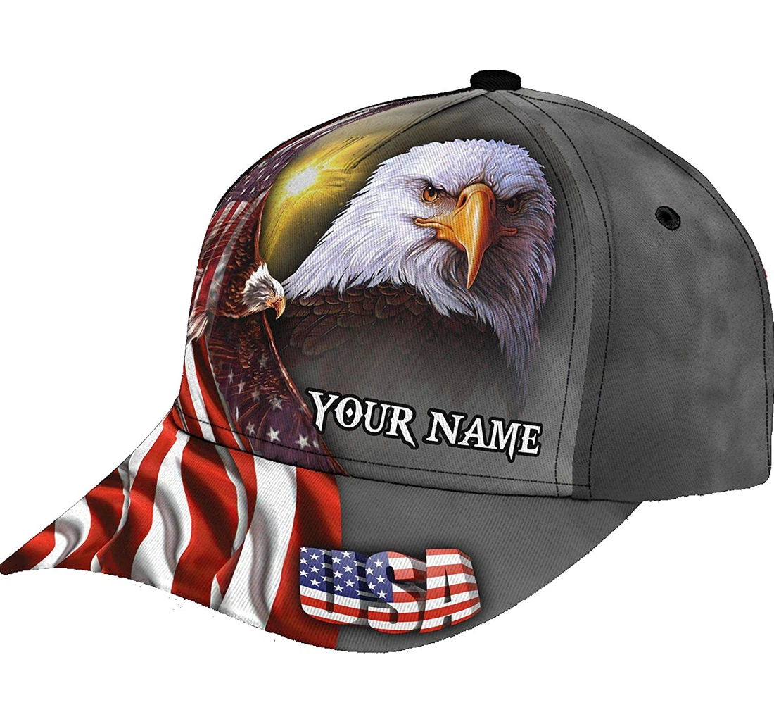 Personalized Name Eagle Unisex Snapback, Classic Baseball Cap