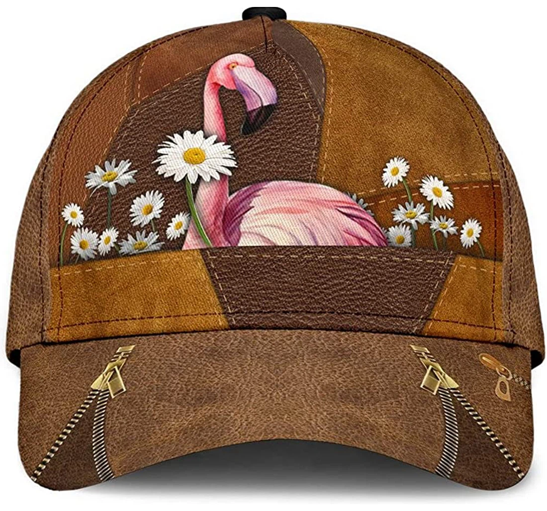 Personalized Flamingo Flower And Flamingo Unisex Snapback, Classic Baseball Cap, Hat