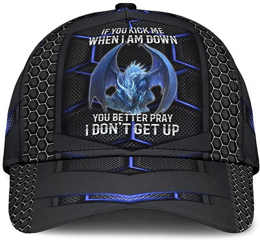 Personalized Dragon Blue Dragon Pattern Unisex Snapback, Classic Baseball Cap, Hat