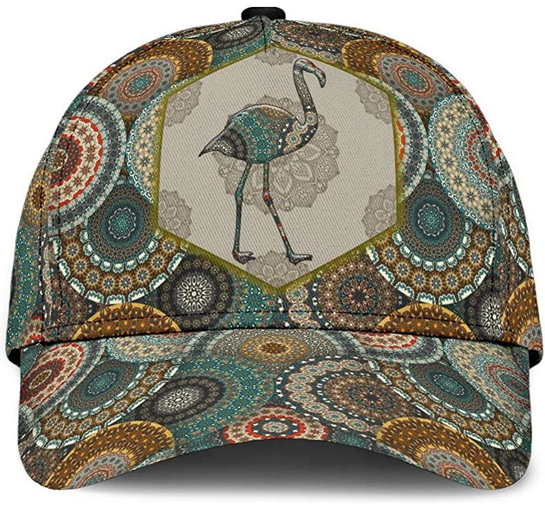 Personalized Flamingo Madanla Pattern Unisex Snapback, Classic Baseball Cap, Hat