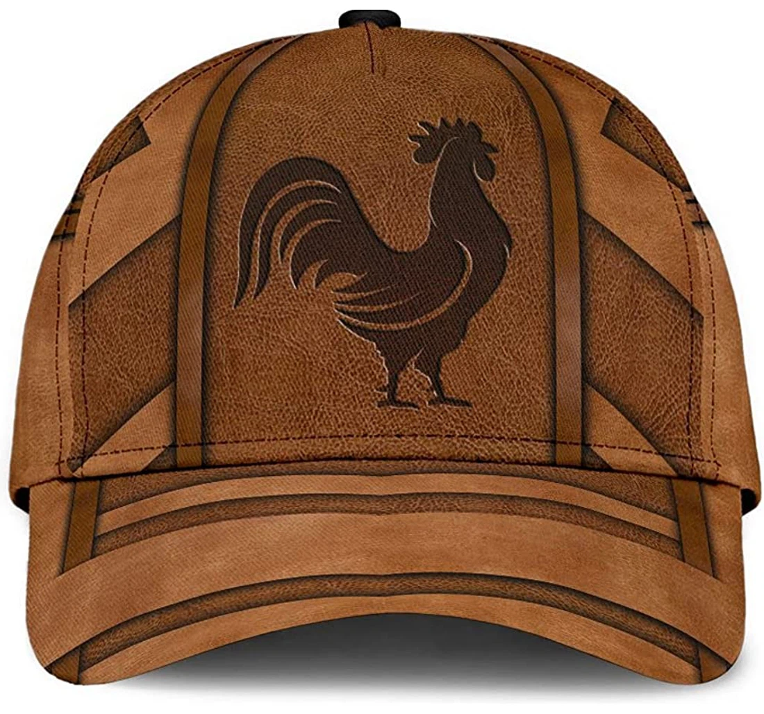 Personalized Chicken Earth Brown Skin Pattern Unisex Snapback, Classic Baseball Cap, Hat