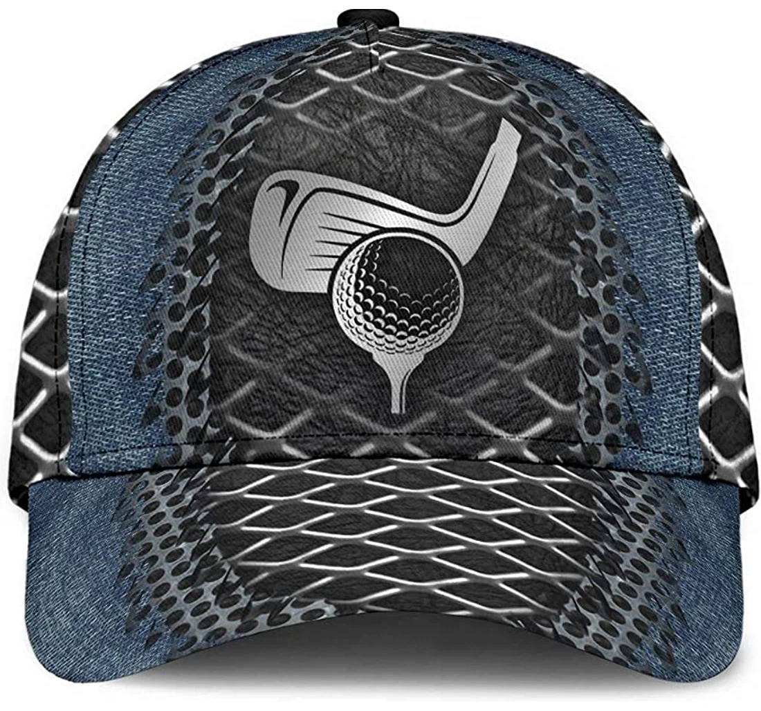 Personalized Golf Golf Ball Jean Pattern Unisex Snapback, Classic Baseball Cap, Hat