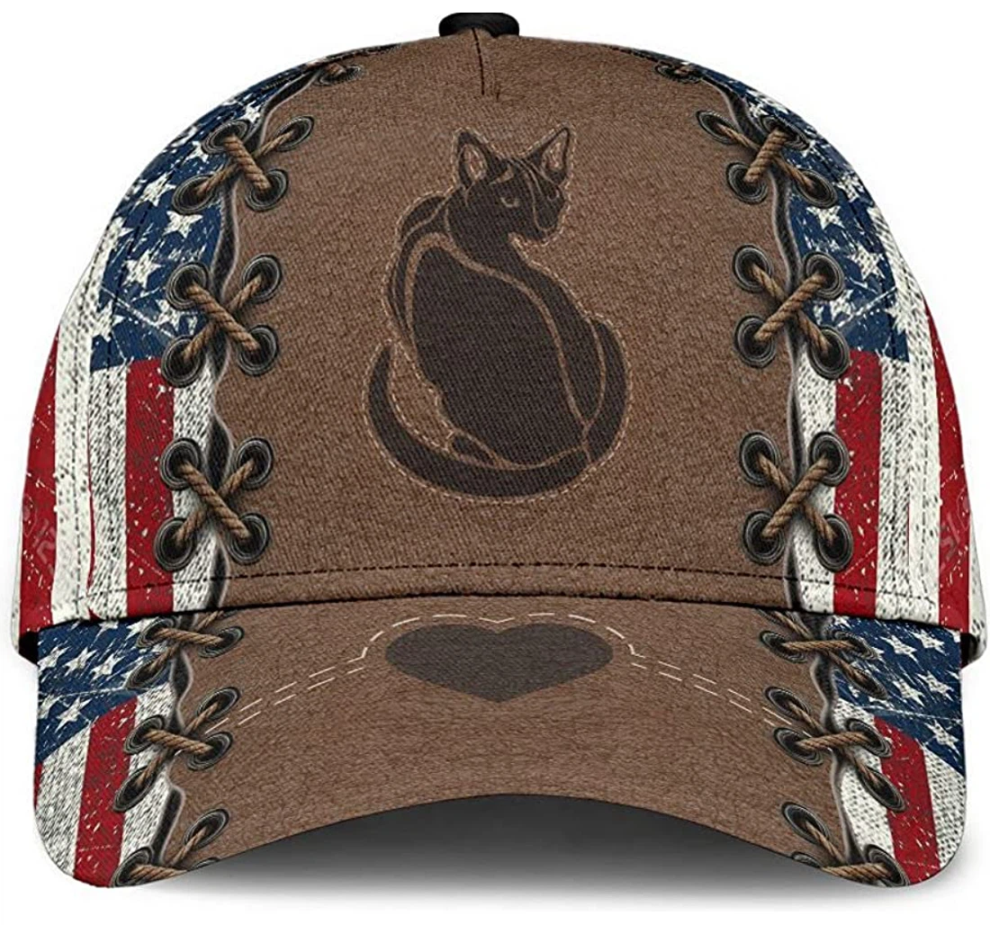 Personalized Cat Heat Pattern Unisex Snapback, Classic Baseball Cap, Hat