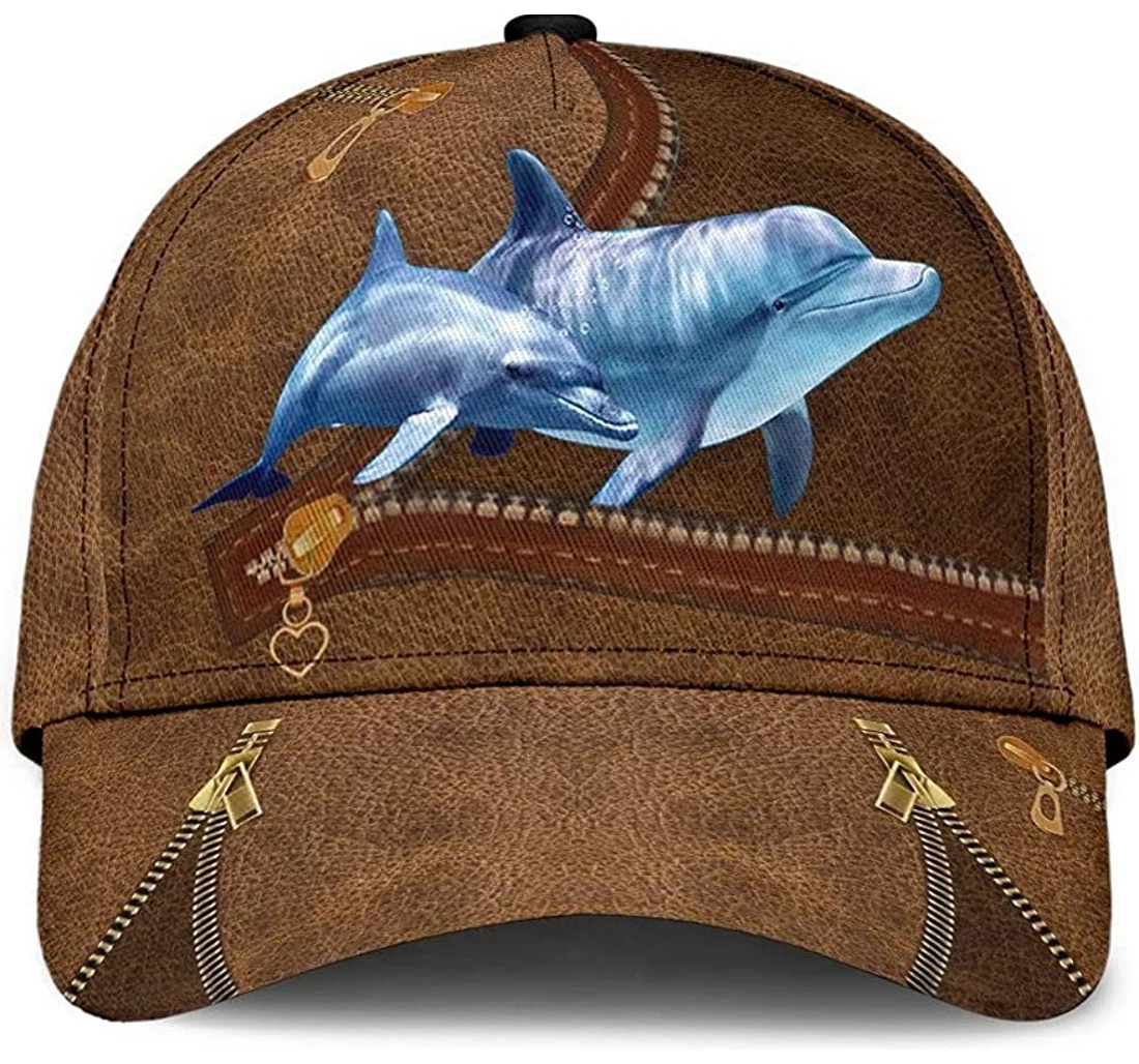Personalized Dolphin C Unisex Snapback, Classic Baseball Cap, Hat
