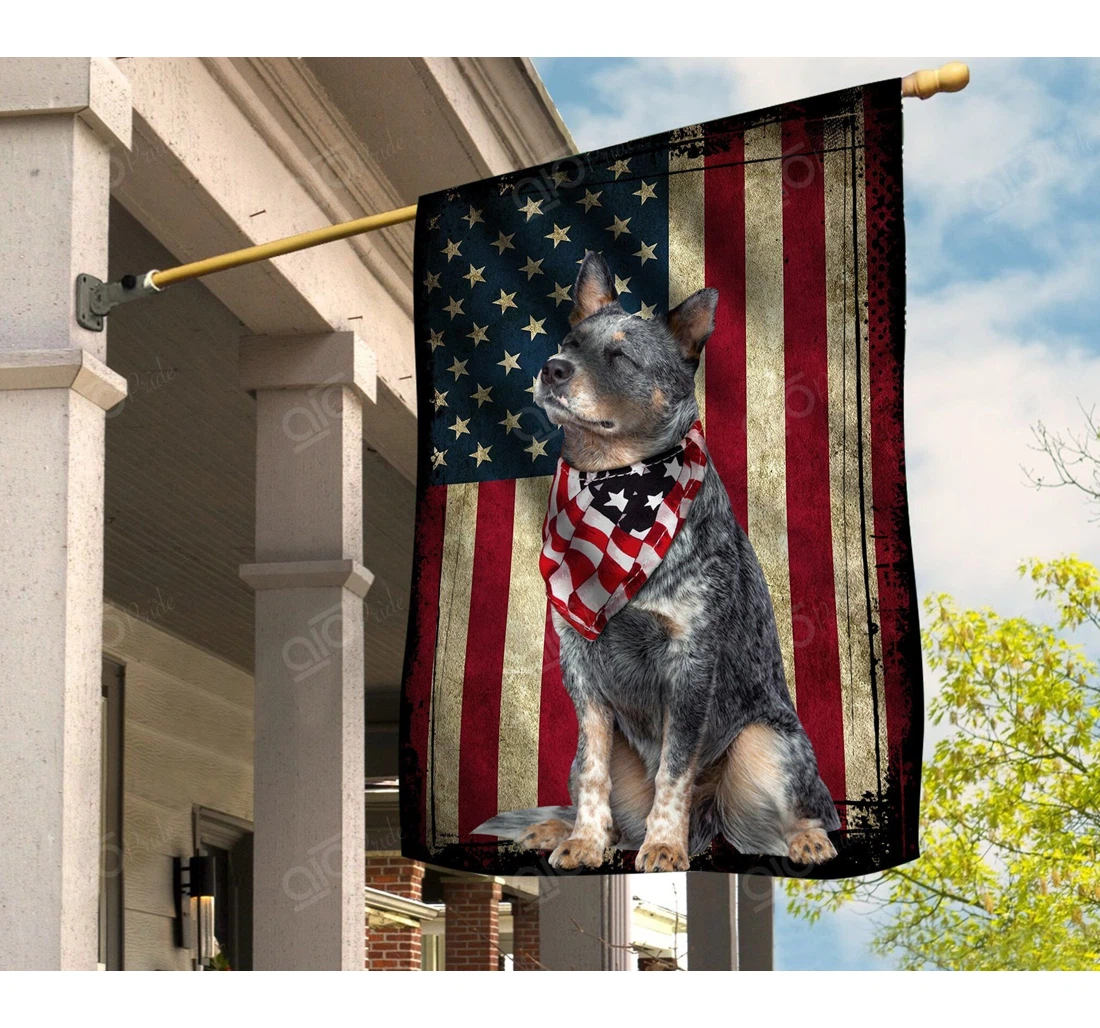 Heeler Independence Day Double-Sided, UV And Fade - Resistant Flag