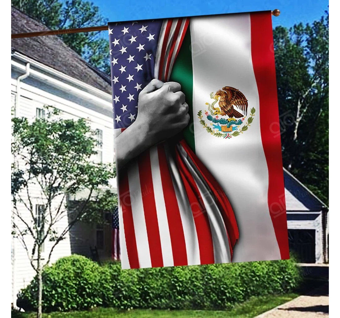 Mexico Full Printing Double-Sided, UV And Fade - Resistant Flag