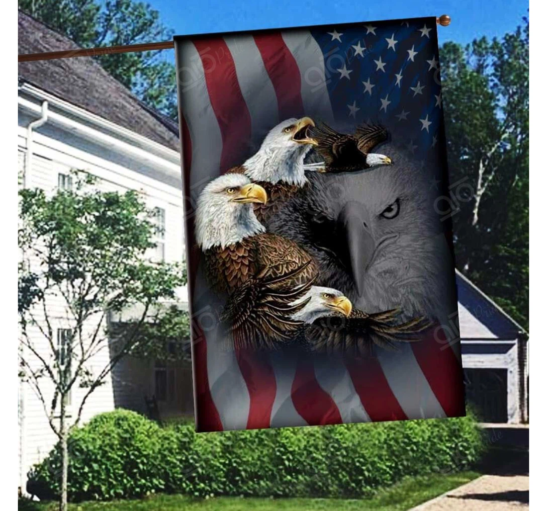 America Eagle Version 2 Double-Sided, UV And Fade - Resistant Flag