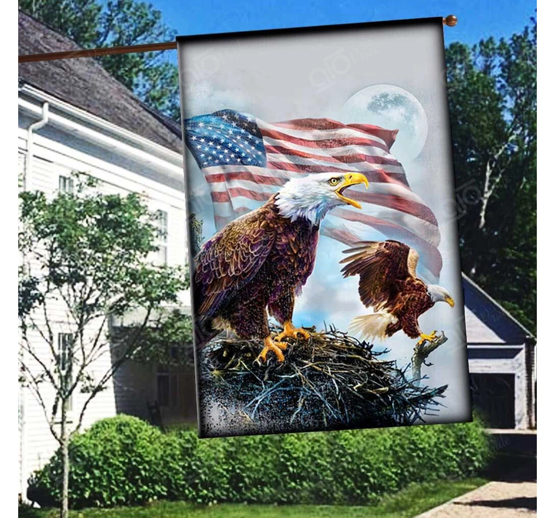 Independence Day Eagle Double-Sided, UV And Fade - Resistant Flag