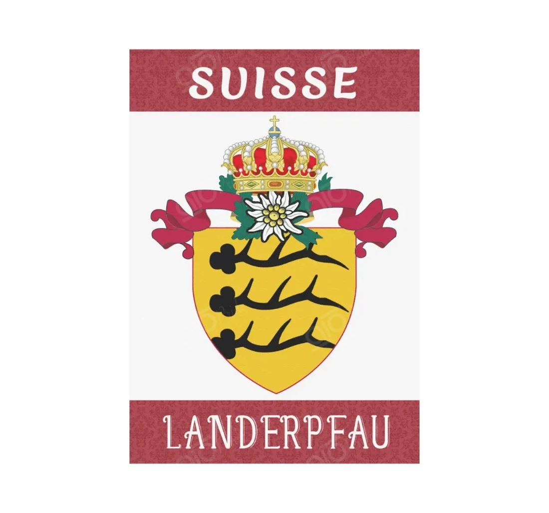 Landerpfau Swiss Family Double-Sided, UV And Fade - Resistant Flag