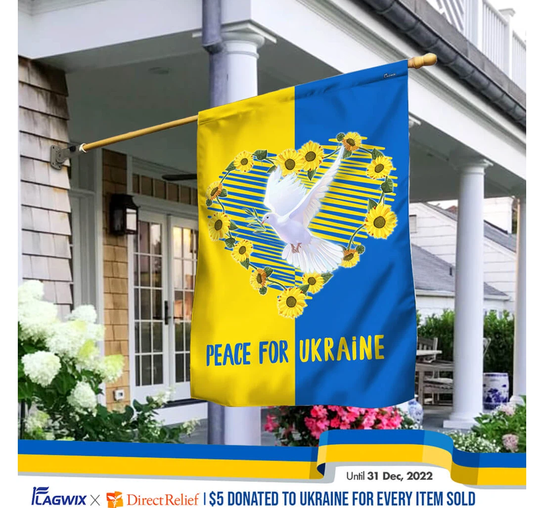 Ukraine Pray Ukraine Stand With Ukraine Lnt20f Happy Independence Day 4th Of July America Outdoor, Patriotic Printed Both-Sides, UV And Fade - Resistant Flag