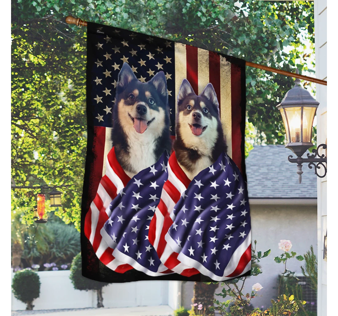 Dogs American Patriot Bnl40fv62 Happy Independence Day 4th Of July America Outdoor, Patriotic Printed Both-Sides, UV And Fade - Resistant Flag