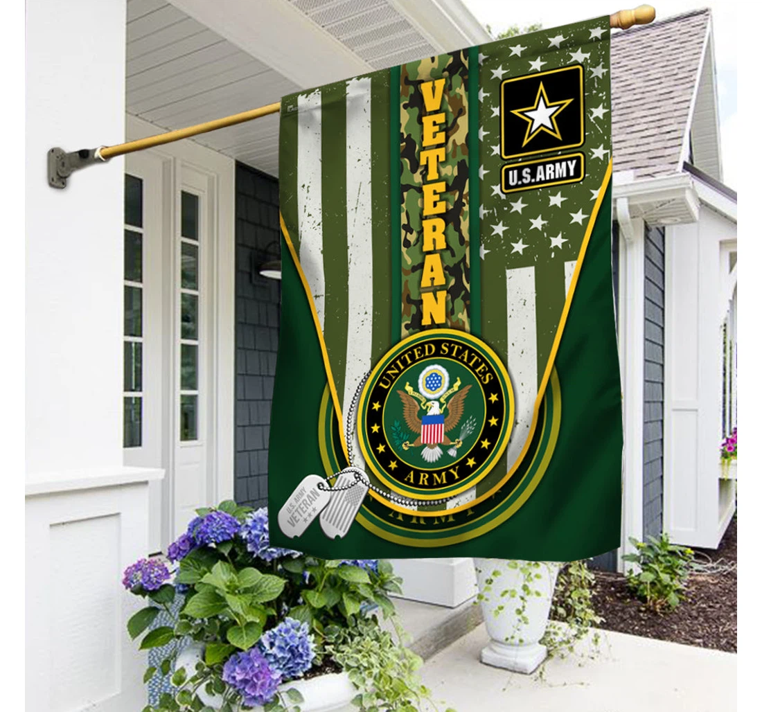 Us Army Veteran American Tpt88fv2 Happy Independence Day 4th Of July America Outdoor, Patriotic Printed Both-Sides, UV And Fade - Resistant Flag